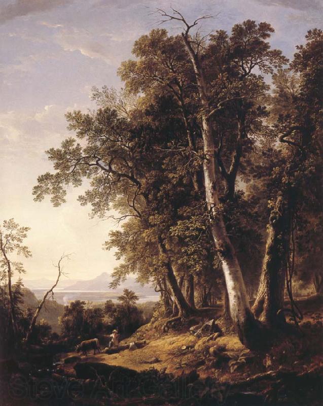 Asher Brown Durand Landscape,Composition,Forenoon Norge oil painting art